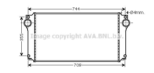 AVA QUALITY COOLING Интеркулер TO4362